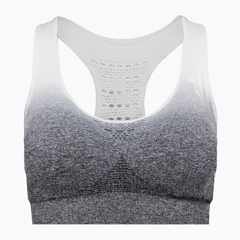 Reggiseno fitness Carpatree Phase Seamless grigio/bianco a sfumature 5