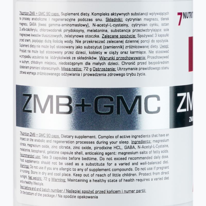 7Nutrition integratore ZMB + GMC 90 capsule 2