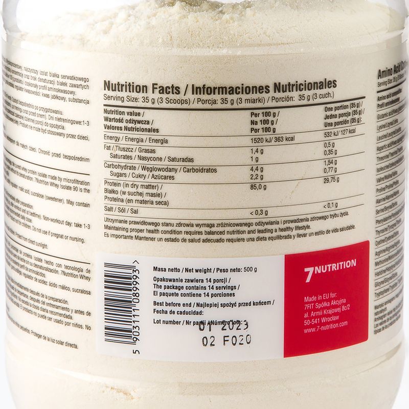 Siero di latte 7Nutrition Isolate 90 2 kg Fragola Banana 2