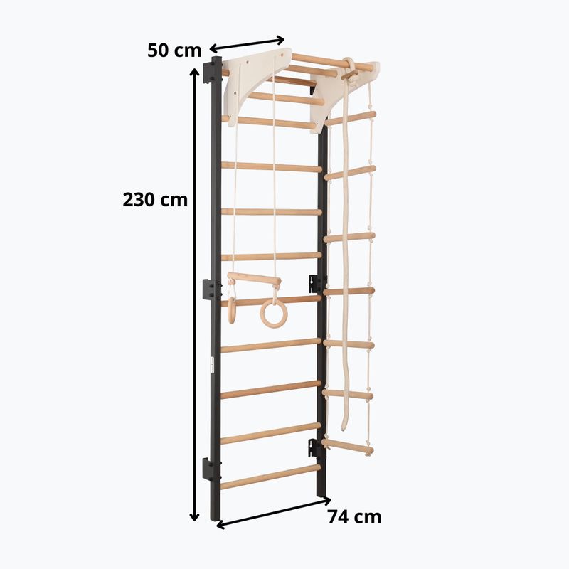 Sbarra ginnica RINAGYM Steel Kom 2 graphit/white 14