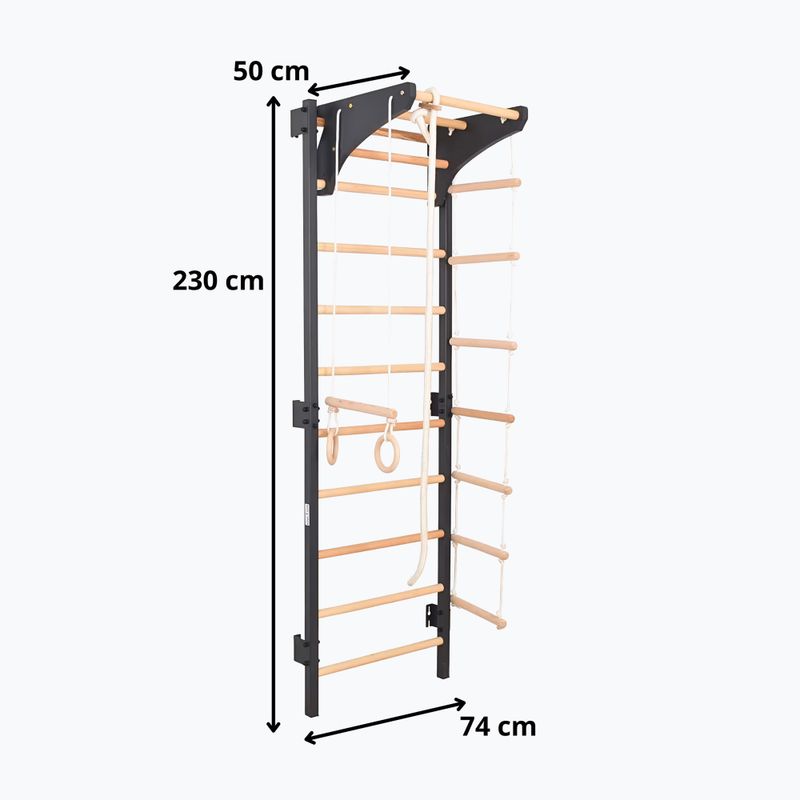 Sbarra ginnica RINAGYM Steel Kom 2 graphit 6