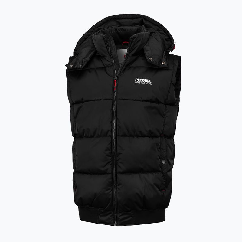 Pitbull West Coast Walpen Uomo con cappuccio senza maniche nero
