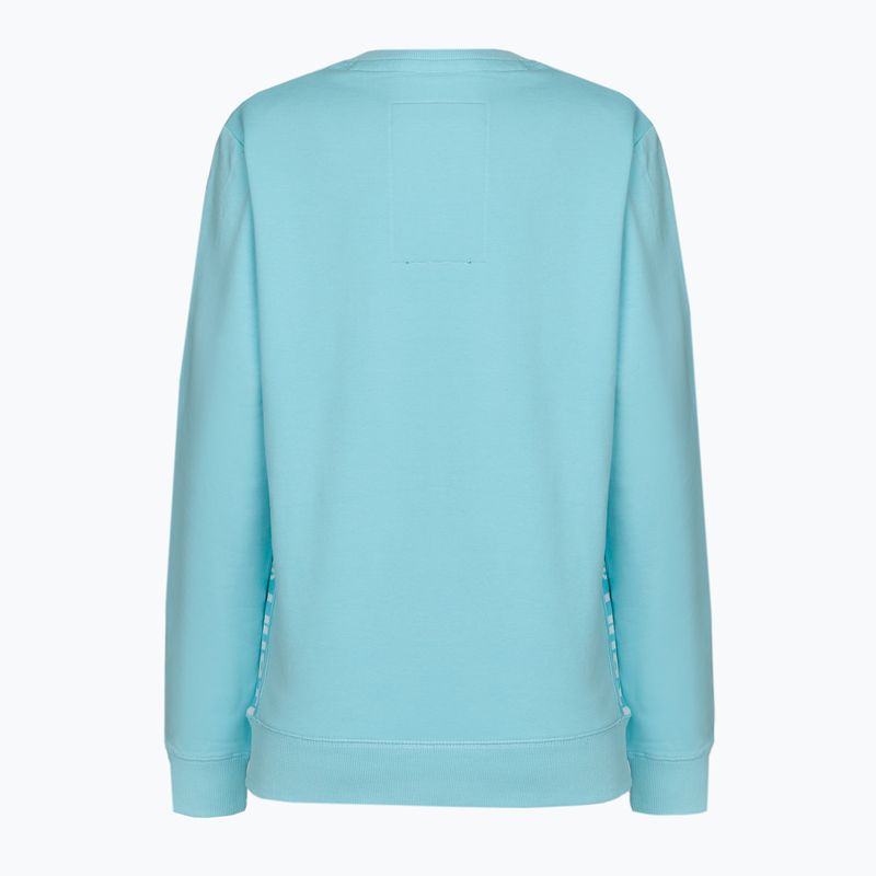 Felpa donna Pitbull West Coast Crewneck F.Terry 'Boxing' turchese 2
