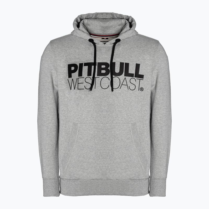 Felpa da uomo Pitbull West Coast con cappuccio in French Terry TNT grigio/melange
