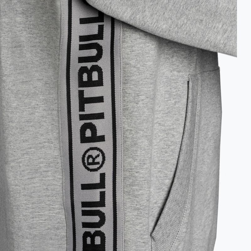 Felpa da uomo Pitbull West Coast con cappuccio in French Terry TNT grigio/melange 4