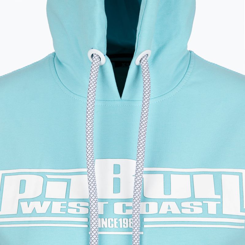 Felpa da donna Pitbull West Coast F.Terry con cappuccio 'Boxing' turchese 3