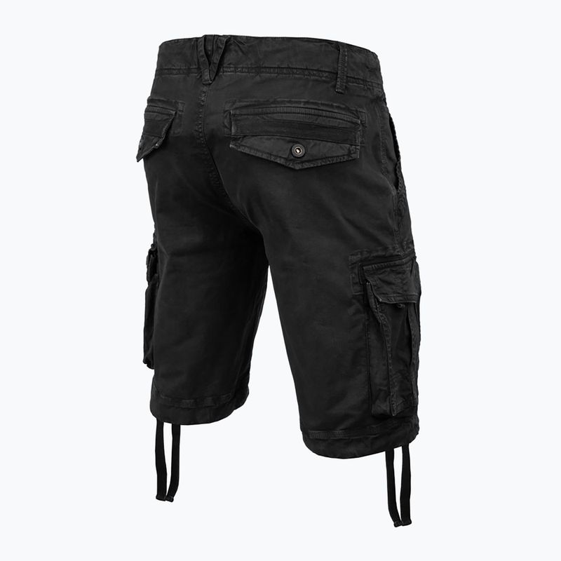 Pantaloncini Pitbull Cargo Carver da uomo, nero 2