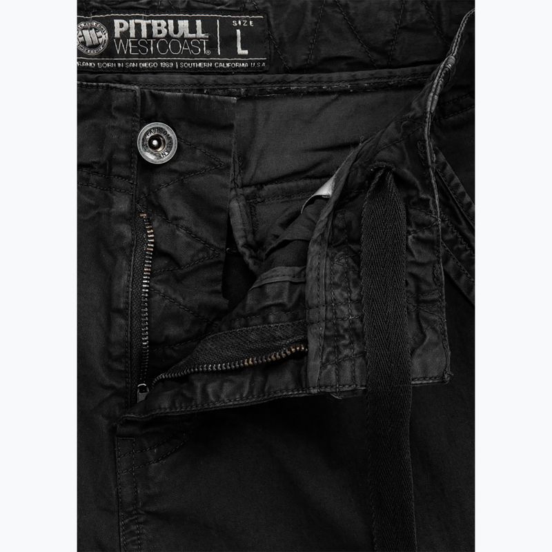 Pantaloncini Pitbull Cargo Carver da uomo, nero 4