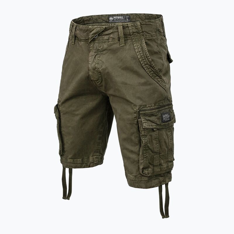 Pantaloncini Pitbull Cargo Carver oliva da uomo