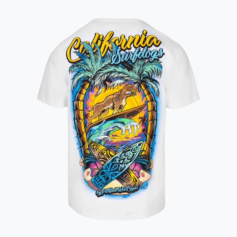 Maglietta Pitbull Surfdog da uomo, bianco 2
