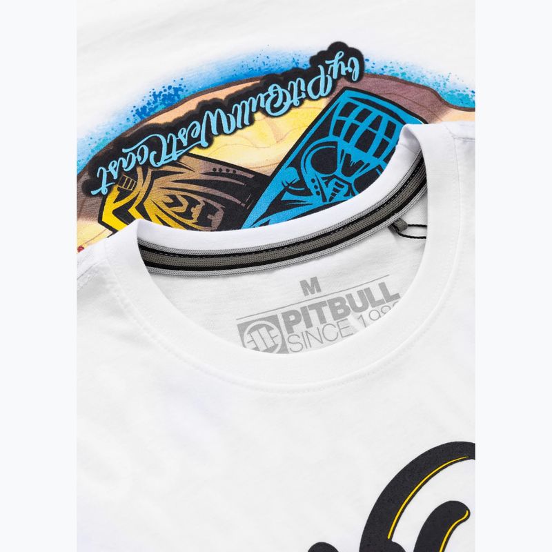 Maglietta Pitbull Surfdog da uomo, bianco 3