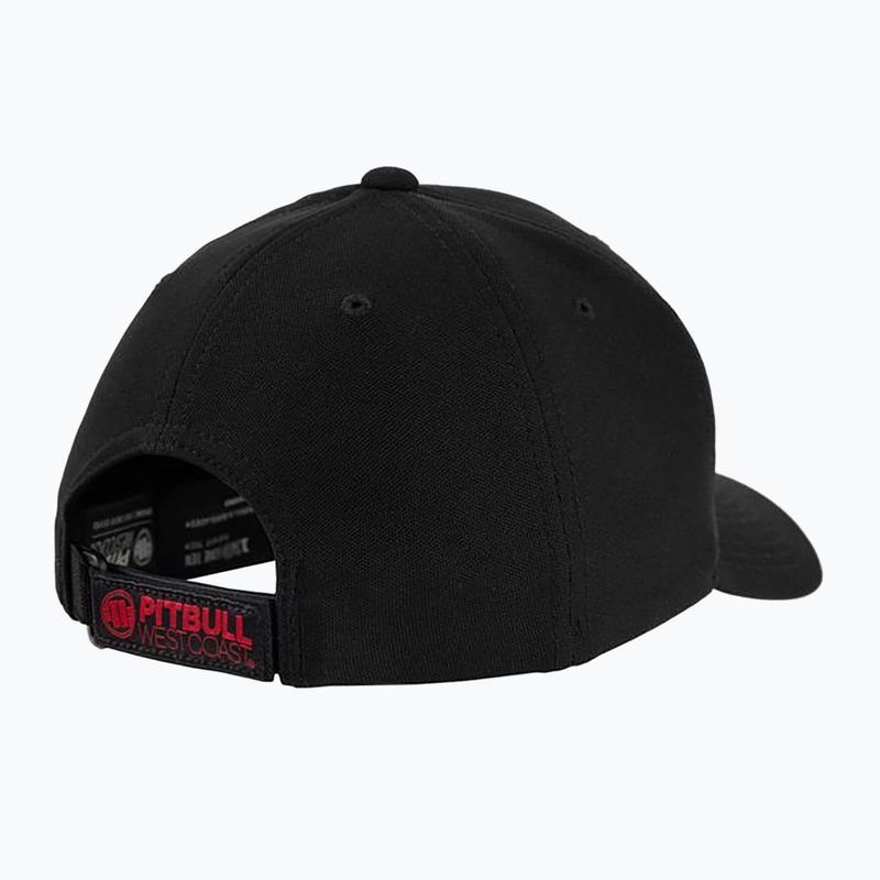 Cappellino Pitbull West Coast uomo Snapback Seascape stampa nero/rosso 2