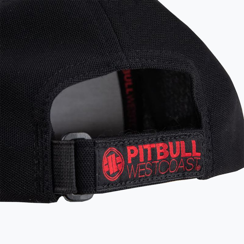 Cappellino Pitbull West Coast uomo Snapback Seascape stampa nero/rosso 3
