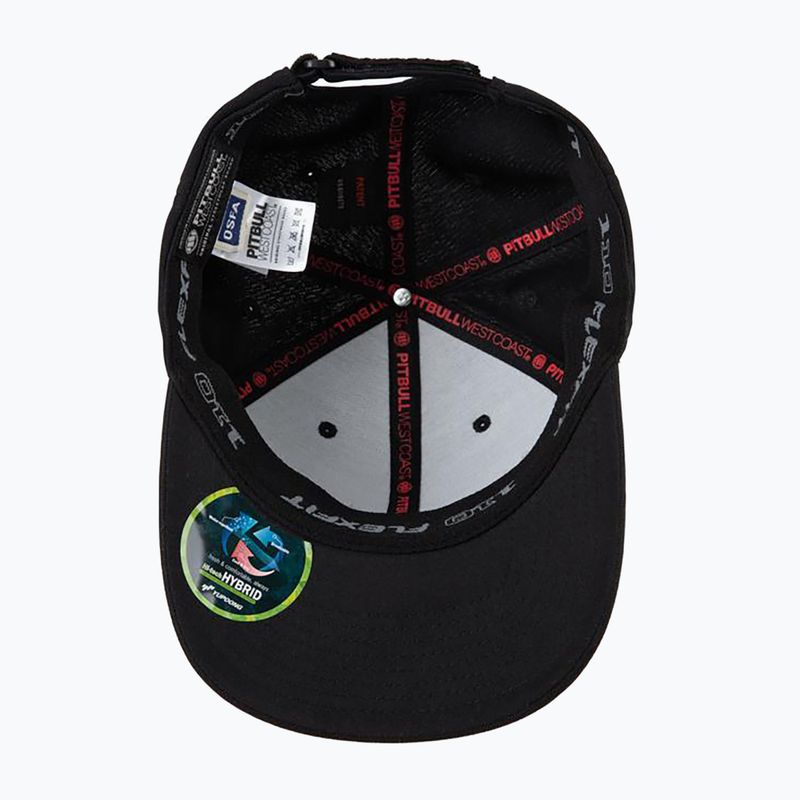 Cappellino Pitbull West Coast uomo Snapback Seascape stampa nero/rosso 4