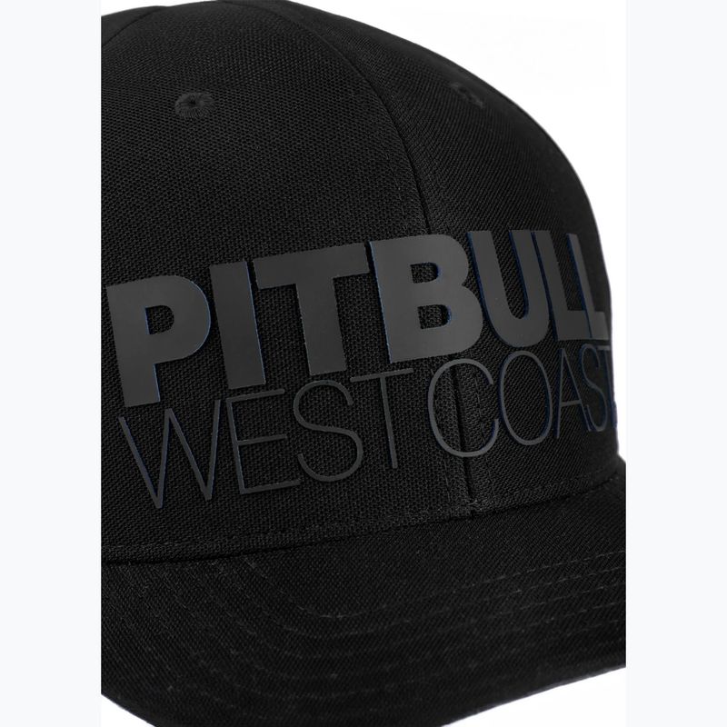 Cappello da baseball Pitbull Snapback Seascape stampato nero/rosso 4