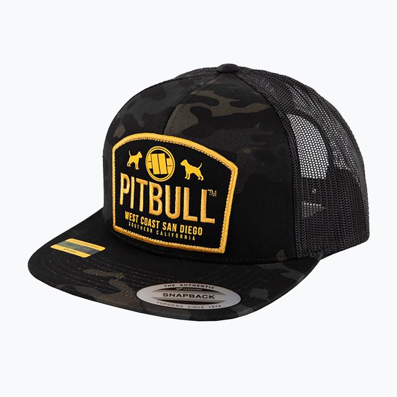 Pitbull Mesh Snapback nero mimetico berretto da baseball