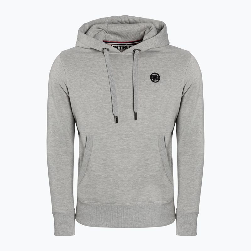 Felpa da uomo Pitbull West Coast con cappuccio piccolo logo 21 grigio/melange