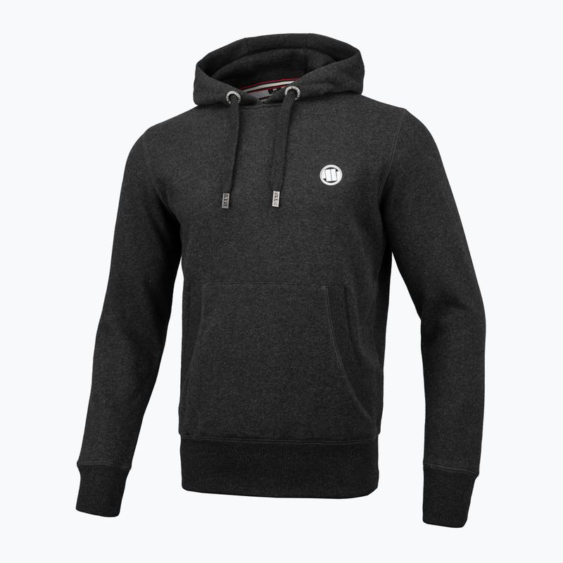 Felpa uomo Pitbull West Coast con cappuccio piccolo Logo 21 antracite melange