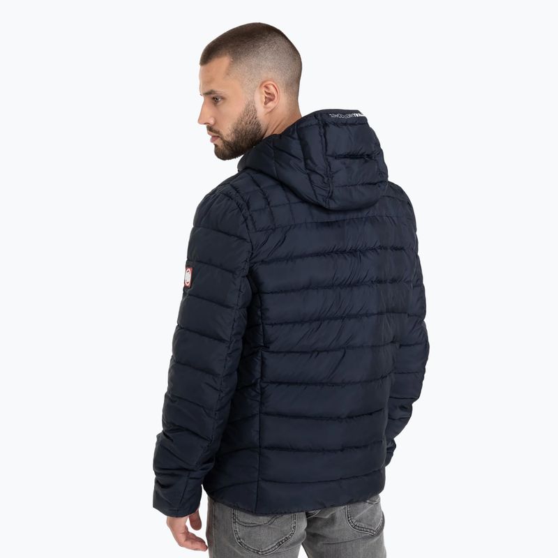 Pitbull West Coast Uomo Giacca invernale imbottita con cappuccio Seacoast blu scuro 3