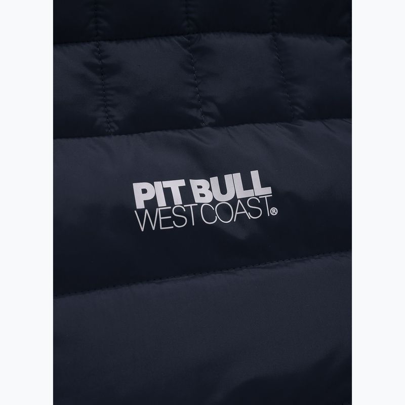 Pitbull West Coast Uomo Giacca invernale imbottita con cappuccio Seacoast blu scuro 7