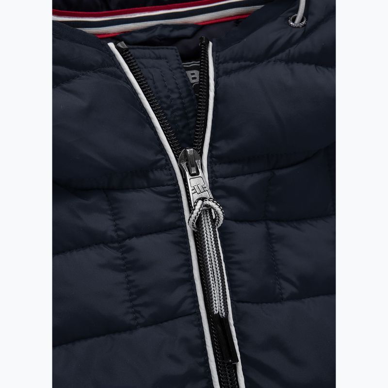 Pitbull West Coast Uomo Giacca invernale imbottita con cappuccio Seacoast blu scuro 11
