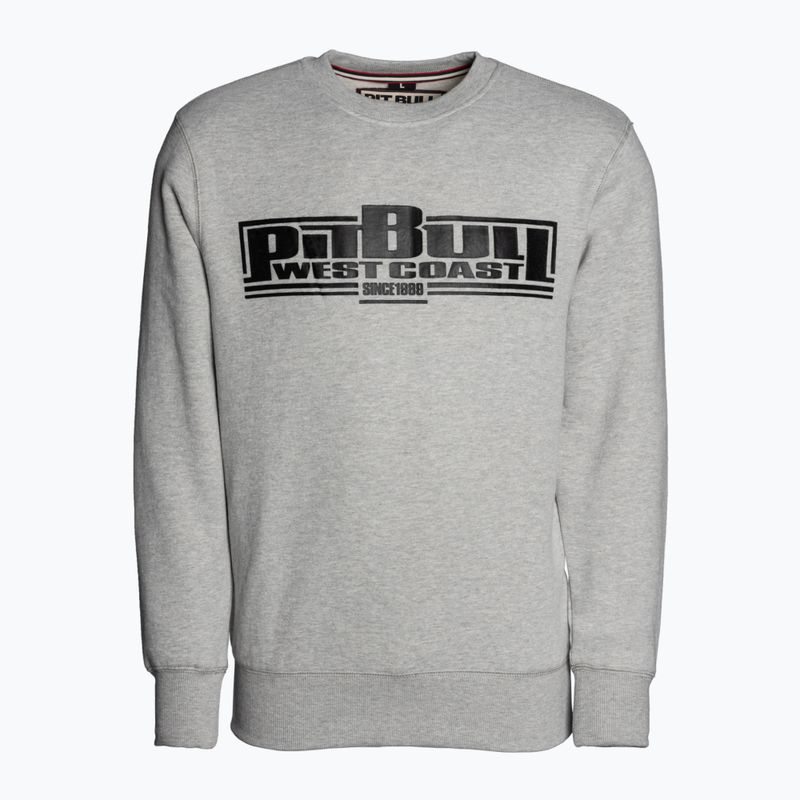Felpa uomo Pitbull West Coast Crewneck Classic Boxing 21 grigio/melange