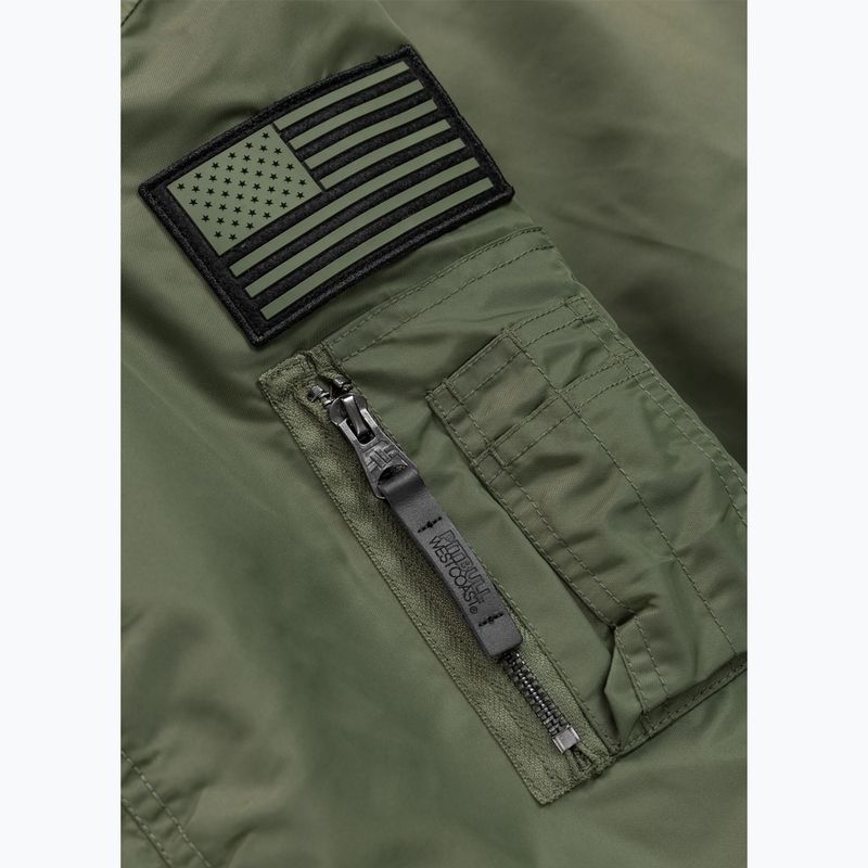 Giacca uomo Pitbull Sherpa Hooded Bomber olive 9