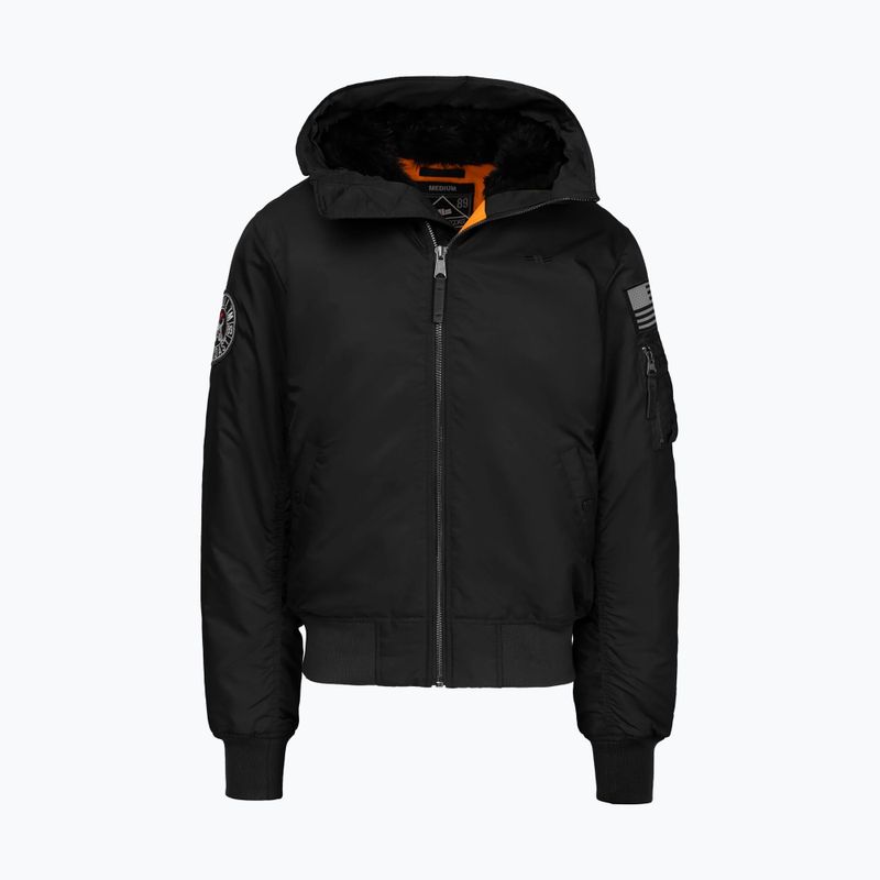 Giacca da uomo Pitbull Sherpa Hooded Bomber black 7