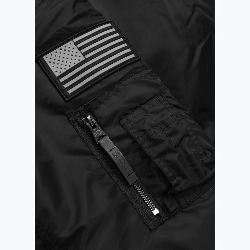 Giacca da uomo Pitbull Sherpa Hooded Bomber black 11