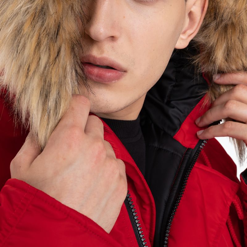 Giacca invernale da uomo Pitbull West Coast Fur Parka Rosso ontano 5