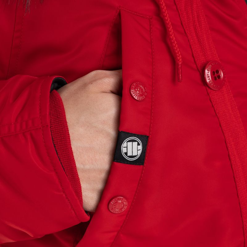 Giacca invernale da uomo Pitbull West Coast Fur Parka Rosso ontano 6