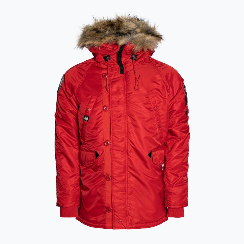 Giacca invernale da uomo Pitbull West Coast Fur Parka Rosso ontano 10