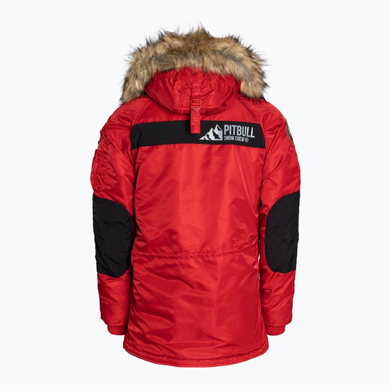 Giacca invernale da uomo Pitbull West Coast Fur Parka Rosso ontano 11