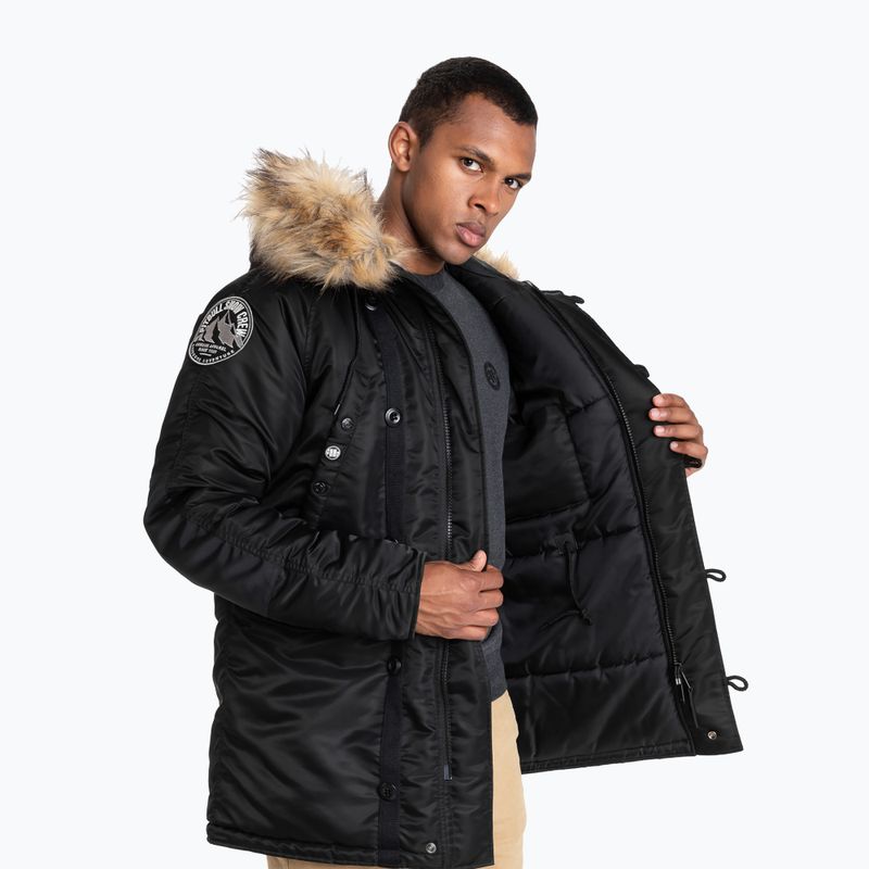 Pitbull West Coast giacca invernale da uomo Alder Fur Parka nero 4