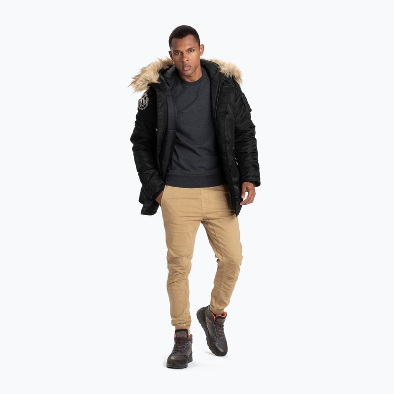 Pitbull West Coast giacca invernale da uomo Alder Fur Parka nero 10