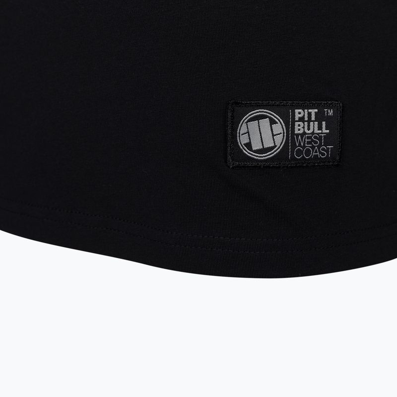 Canotta Pitbull West Coast Uomo Slim Fit Lycra Logo Piccolo nero 3