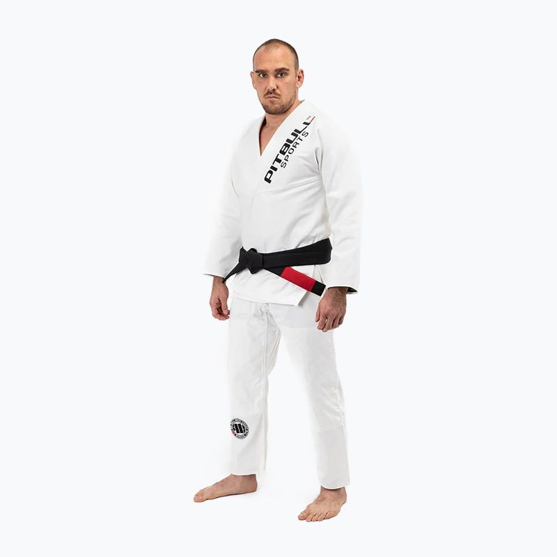 GI per il jiu-jitsu brasiliano da uomo Pitbull West Coast Gi BJJ PB 2017 450 bianco