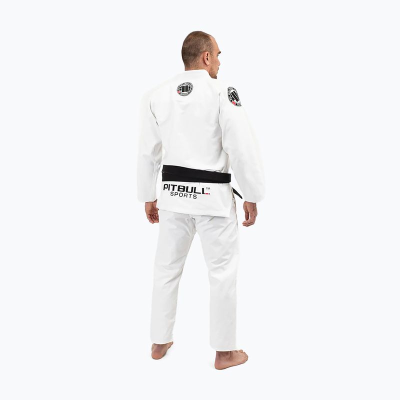 GI per il jiu-jitsu brasiliano da uomo Pitbull West Coast Gi BJJ PB 2017 450 bianco 2