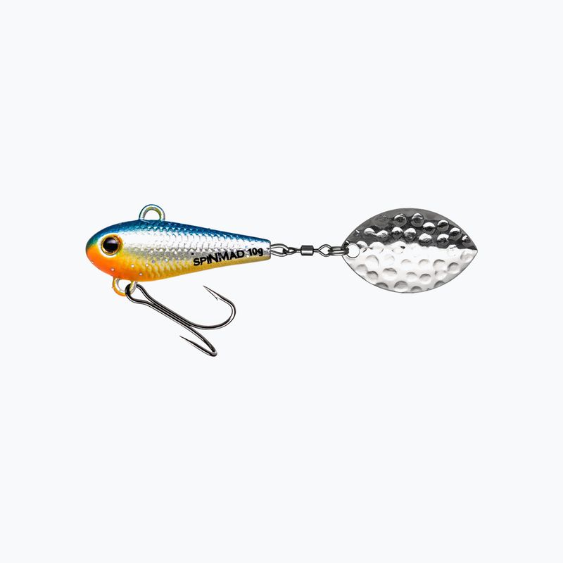 SpinMad Wir Tail Spinners argento e arancione esca 0802