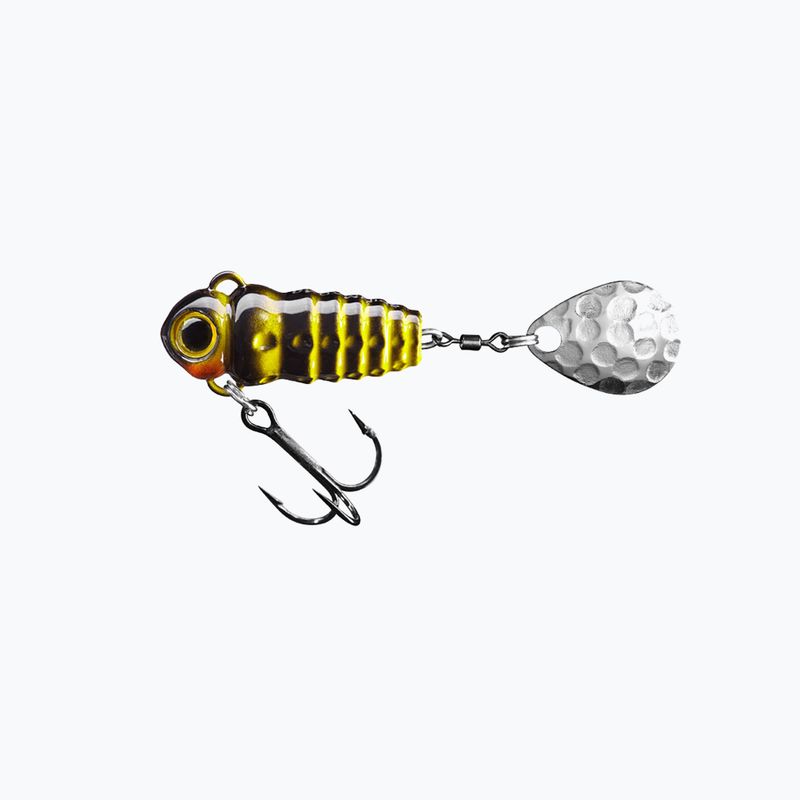 SpinMad Crazy Bug Tail esca da spinning nera e gialla 2401