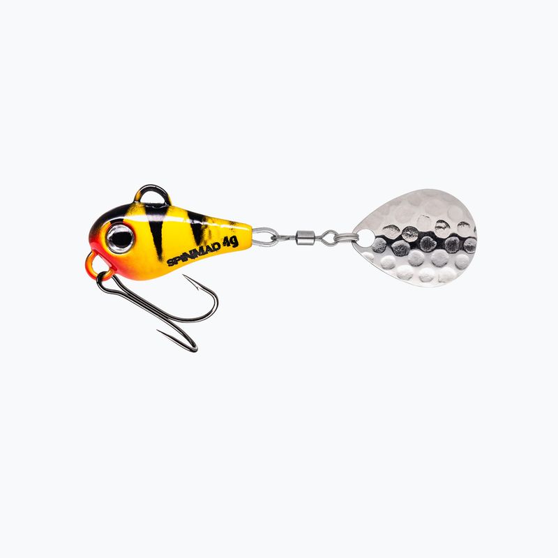 SpinMad Big Tail Spinners esca gialla e nera 1214