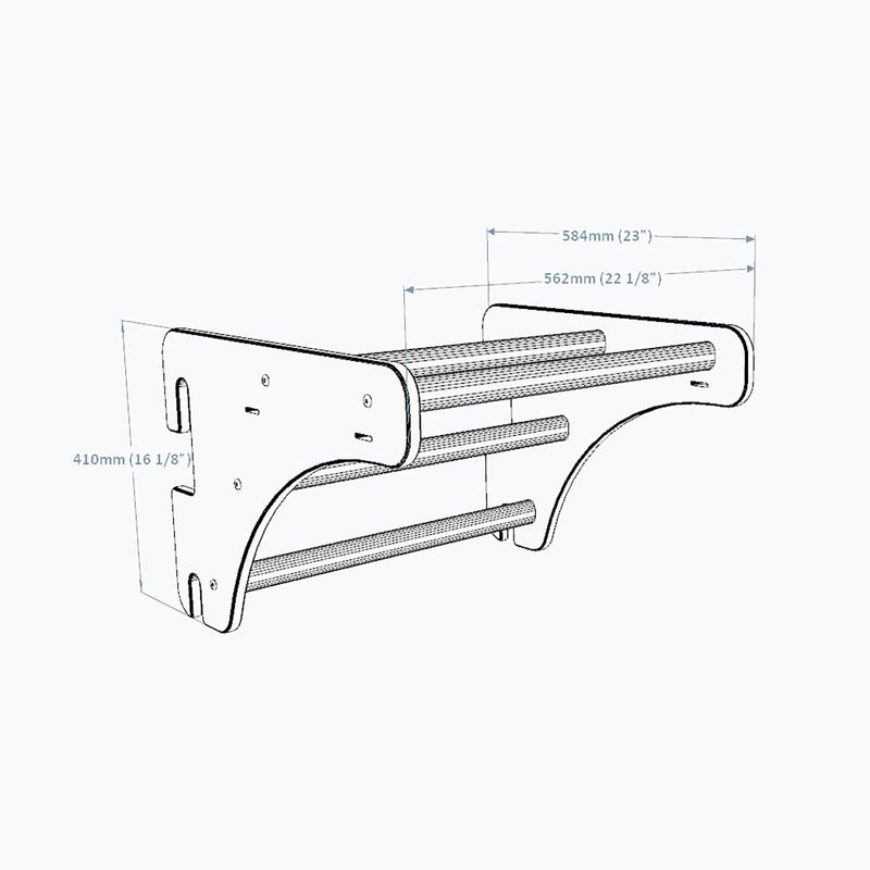 BenchK Pull Up Bar PB076 in rovere naturale BK-076 6