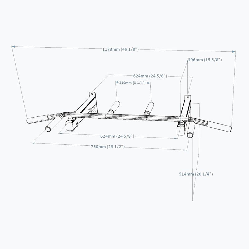 BenchK Pull Up Bar nero PB2B 7