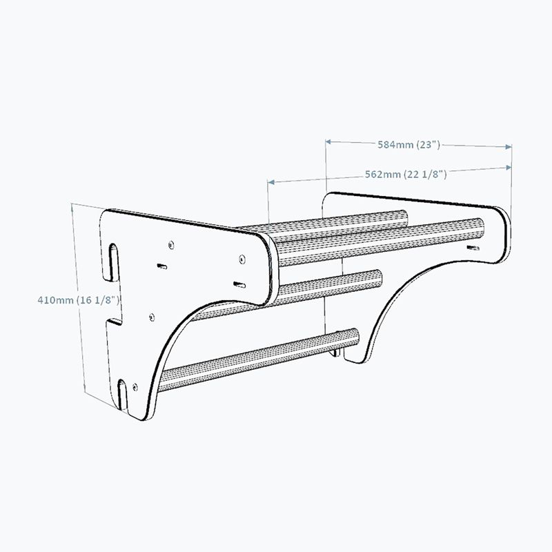 BenchK Pull Up Bar PB204 in legno naturale BK-204 8