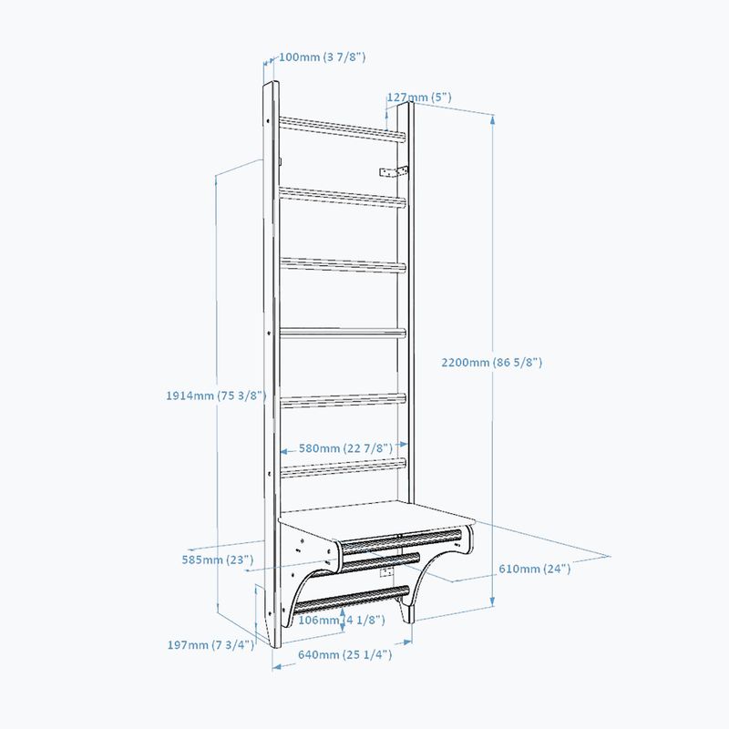 Scala ginnica BenchK bronzo BK-112 2