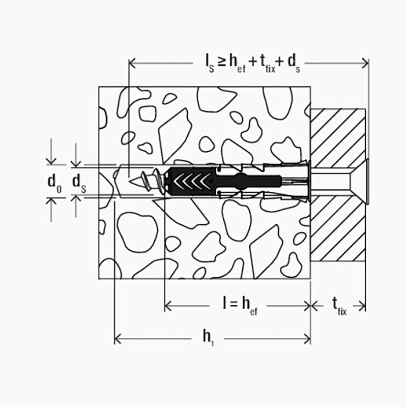 Fischer 10×80 tasselli con viti - 12 pezzi per scale BenchK argento BK-KM12 5