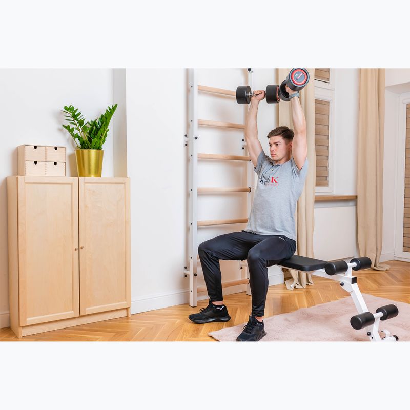 Scala da ginnastica BenchK bianca BK-723W 14