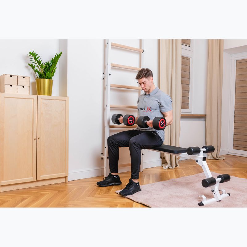 Scala da ginnastica BenchK bianca BK-723W 15
