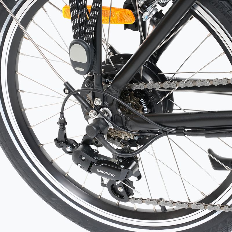 EcoBike Even 36V 13Ah 468Wh bicicletta elettrica Greenway nera 7