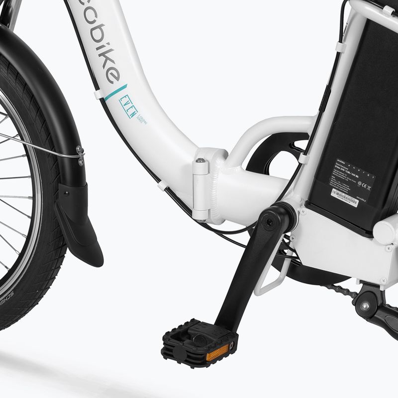EcoBike Even/Even 36V 14,5Ah 522Wh bicicletta elettrica bianca 5